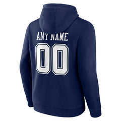 Dallas Cowboys Big & Tall Team Authentic Custom Hoodie - Navy sale