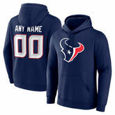 Houston Texans Big & Tall Team Authentic Custom Hoodie - Navy on sale