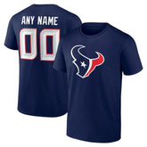 Houston Texans Big & Tall Team Authentic Custom T-Shirt - Navy discount