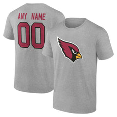Arizona Cardinals Big & Tall Team Authentic Custom T-Shirt - Gray outlet