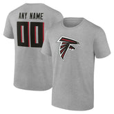 Atlanta Falcons Big & Tall Team Authentic Custom T-Shirt - Gray sale