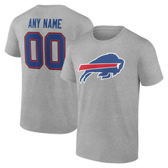 Buffalo Bills Big & Tall Team Authentic Custom T-Shirt - Gray on sale