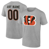Cincinnati Bengals Big & Tall Team Authentic Custom T-Shirt - Gray discount