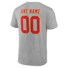 Kansas City Chiefs Big & Tall Team Authentic Custom T-Shirt - Gray online