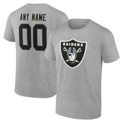 Las Vegas Raiders Big & Tall Team Authentic Custom T-Shirt - Gray sale