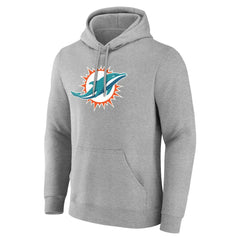 Miami Dolphins Big & Tall Team Authentic Custom Hoodie - Gray online