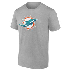 Miami Dolphins Big & Tall Team Authentic Custom T-Shirt - Gray sale