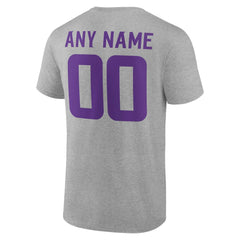 Minnesota Vikings Big & Tall Team Authentic Custom T-Shirt - Gray cheap