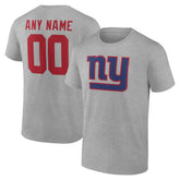New York Giants Big & Tall Team Authentic Custom T-Shirt - Gray discount