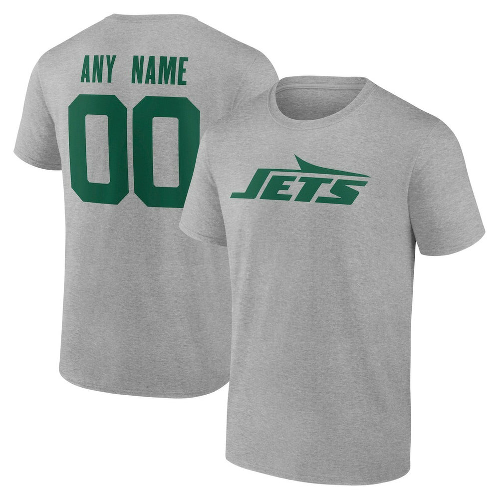 New York Jets Big & Tall Team Authentic Custom T-Shirt - Gray online