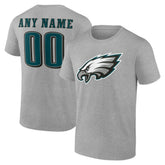 Philadelphia Eagles Big & Tall Team Authentic Custom T-Shirt - Gray for sale