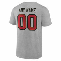 Tampa Bay Buccaneers Big & Tall Team Authentic Custom T-Shirt - Gray sale