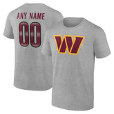 Washington Commanders Big & Tall Team Authentic Custom T-Shirt - Gray online
