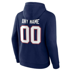 New England Patriots Big & Tall Team Authentic Custom Hoodie - Navy on sale