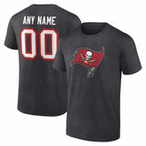 Tampa Bay Buccaneers Big & Tall Team Authentic Custom T-Shirt - Charcoal for sale