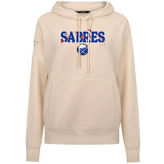 Buffalo Sabres Levelwear Women's Festive Holiday Adorn Hoodie Khaki