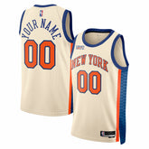 New York Knicks Unisex 2025/26 City Edition Swingman Custom Jersey - Cream | Nike shop