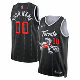 Toronto Raptors Unisex 2025/26 City Edition Swingman Custom Jersey - Black | Nike discount