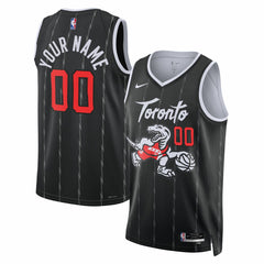 Toronto Raptors Unisex 2025/26 City Edition Swingman Custom Jersey - Black | Nike discount