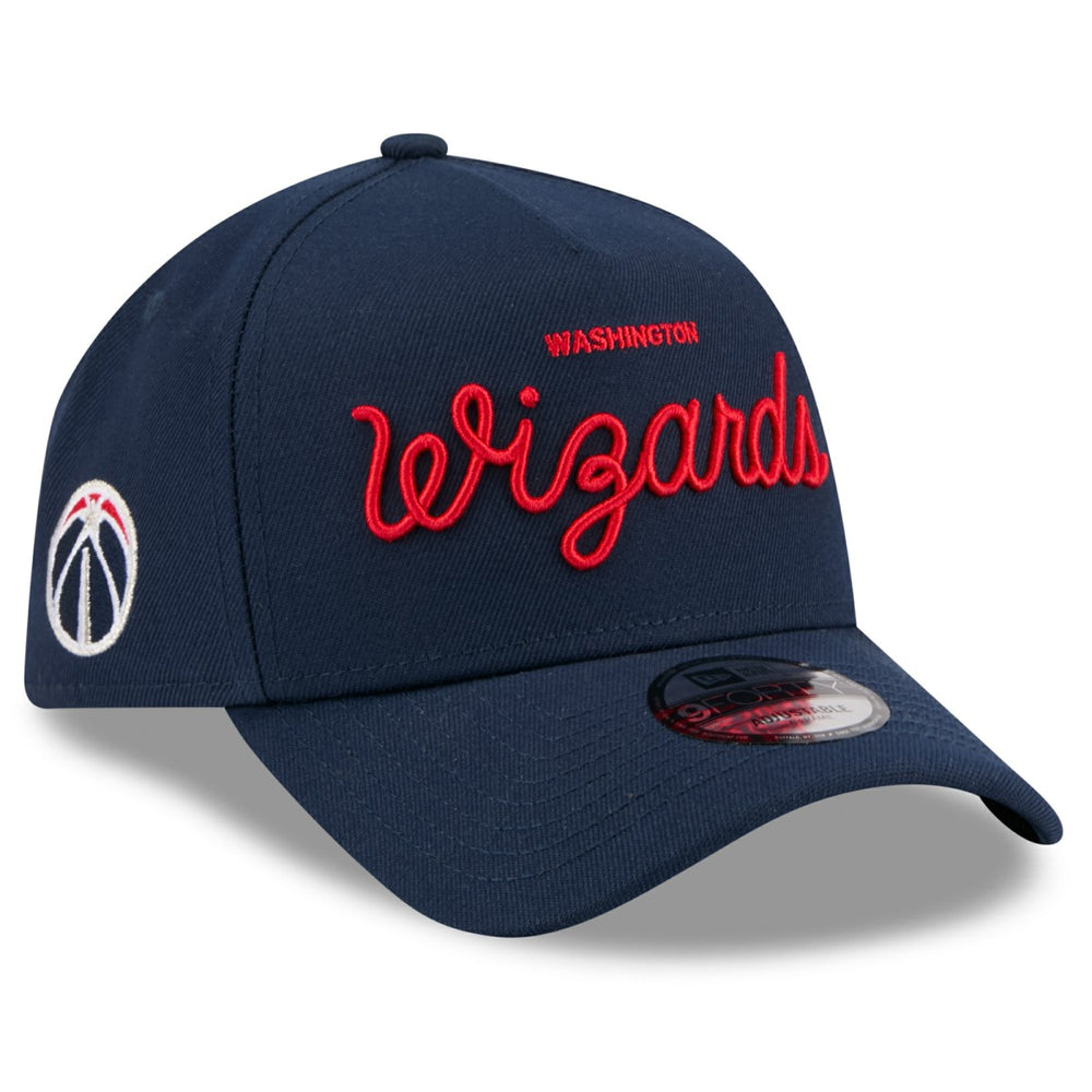 Washington Wizards x Malbon Golf Unisex 9FORTY A-Frame Adjustable Hat - Navy | New Era discount