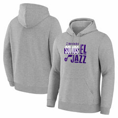 Utah Jazz Noches Training Hoodie - Gray for sale