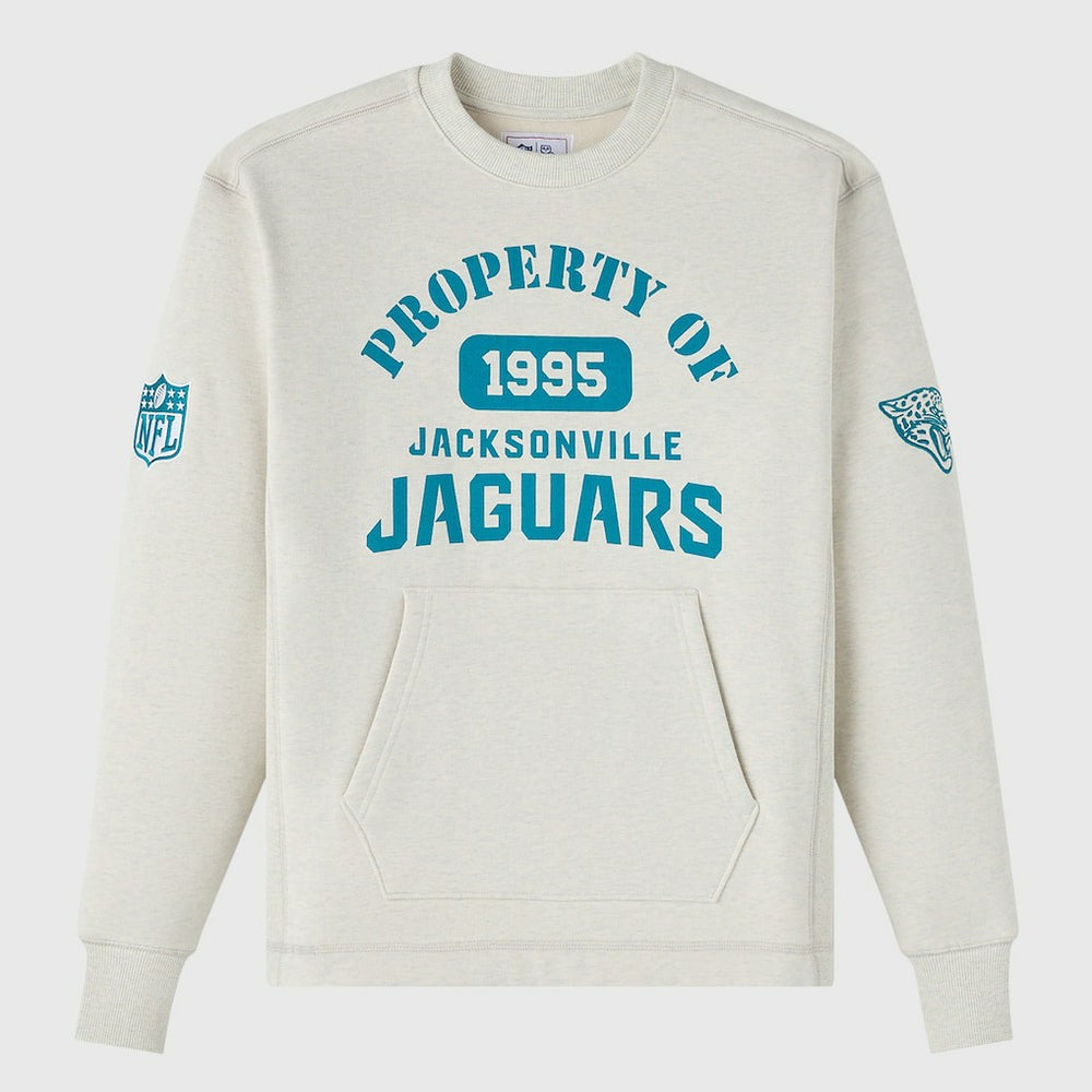 Jacksonville Jaguars OVO x NFL Unisex Fleece Sweatshirt - Heather Gray discount