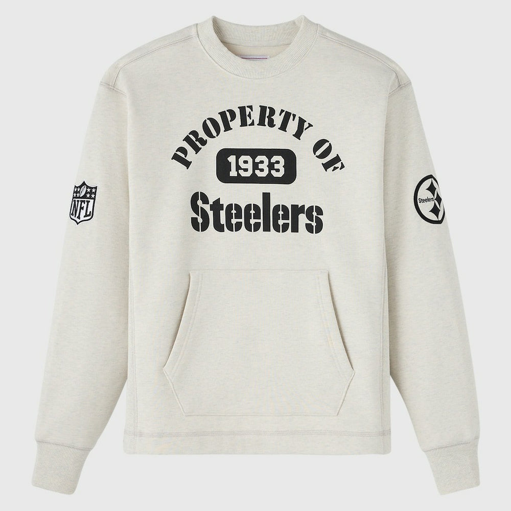Pittsburgh Steelers OVO x NFL Unisex Fleece Sweatshirt - Heather Gray on sale