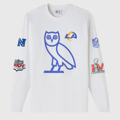 Los Angeles Rams OVO x NFL Unisex Long Sleeve T-Shirt - White sale