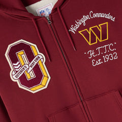 Washington Commanders OVO x NFL Unisex Full-Zip Waffle-Lined Hoodie - Burgundy discount