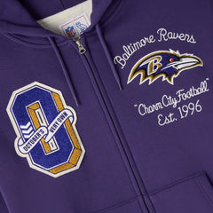Baltimore Ravens OVO x NFL Unisex Full-Zip Waffle-Lined Hoodie - Purple online