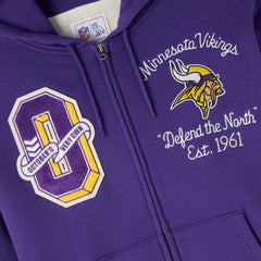 Minnesota Vikings OVO x NFL Unisex Full-Zip Waffle-Lined Hoodie - Purple on sale