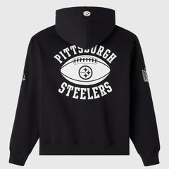 Pittsburgh Steelers OVO x NFL Unisex Full-Zip Waffle-Lined Hoodie - Black online