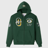Green Bay Packers OVO x NFL Unisex Full-Zip Waffle-Lined Hoodie - Green outlet
