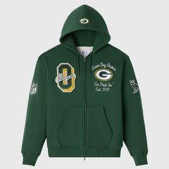Green Bay Packers OVO x NFL Unisex Full-Zip Waffle-Lined Hoodie - Green outlet