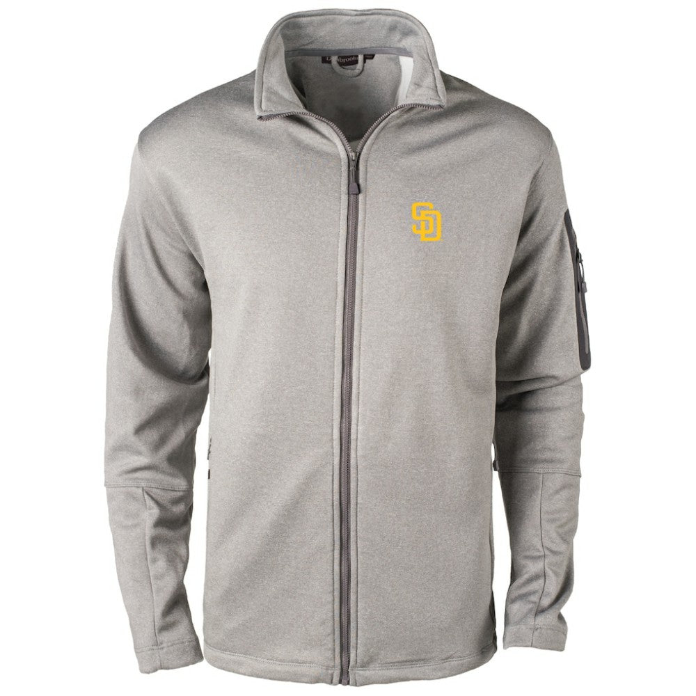 San Diego Padres Dunbrooke Pacific Full-Zip Fleece Jacket - Heather Gray