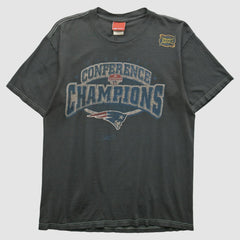 New England Patriots Reebok 2000s T-shirt - Charcoal Vintage on sale