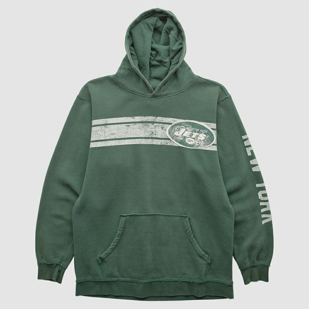 New York Jets 2000s Hooded Pullover Sweatshirt - Green Vintage outlet
