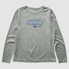 Indianapolis Colts 2007 Long Sleeve T-shirt - Heather Gray Vintage on sale