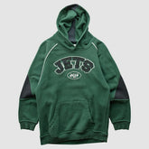 New York Jets NFL 2000s Hooded Pullover Sweatshirt - Green Vintage outlet