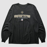 New Orleans Saints 2000s Long Sleeve T-shirt - Black Vintage discount