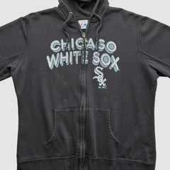 Chicago White Sox Majestic 2010 Hooded Full Zip Sweatshirt - Black Vintage