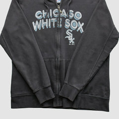 Chicago White Sox Majestic 2010 Hooded Full Zip Sweatshirt - Black Vintage
