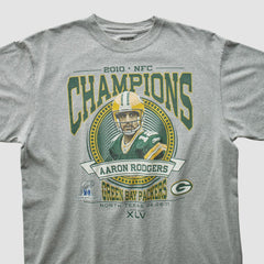 Green Bay Packers Reebok 2010 T-shirt - Heather Gray Vintage outlet
