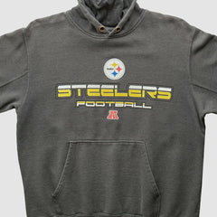 Pittsburgh Steelers NFL 2010s Hooded Pullover Sweatshirt - Gray Vintage cheap