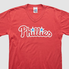 Philadelphia Phillies Majestic 2000s T-shirt - Red Vintage
