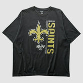 New Orleans Saints Reebok 2010 T-shirt - Black Vintage for sale