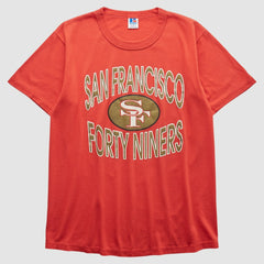 San Francisco 49ers Russell 90s T-shirt - Red Vintage for sale