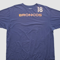 Denver Broncos Reebok 2010s T-shirt - Navy Vintage online