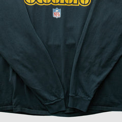 Pittsburgh Steelers Reebok 2000s Long Sleeve T-shirt - Black Vintage outlet