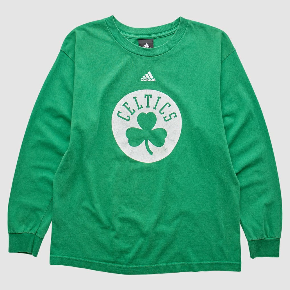 Boston Celtics 2010s Long Sleeve T-shirt - Green Vintage | Adidas on sale